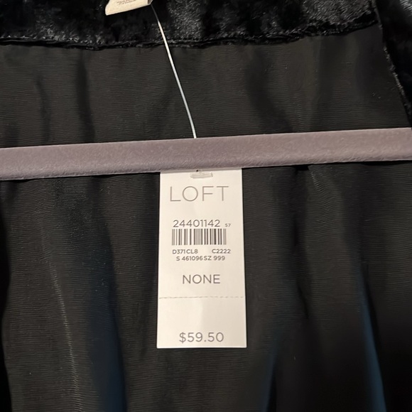 Loft short velvet kimono open jacket - Picture 3 of 3